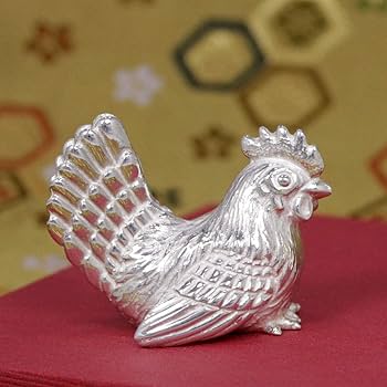 銀製品／おしどり 送料無料】 純金 おしどり B 60g / 光則（金工芸） 高級